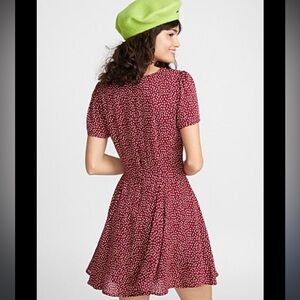 Simons Twik XS mini Dress red polka dot
